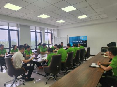 Company held its monthly business analysis meeting for August